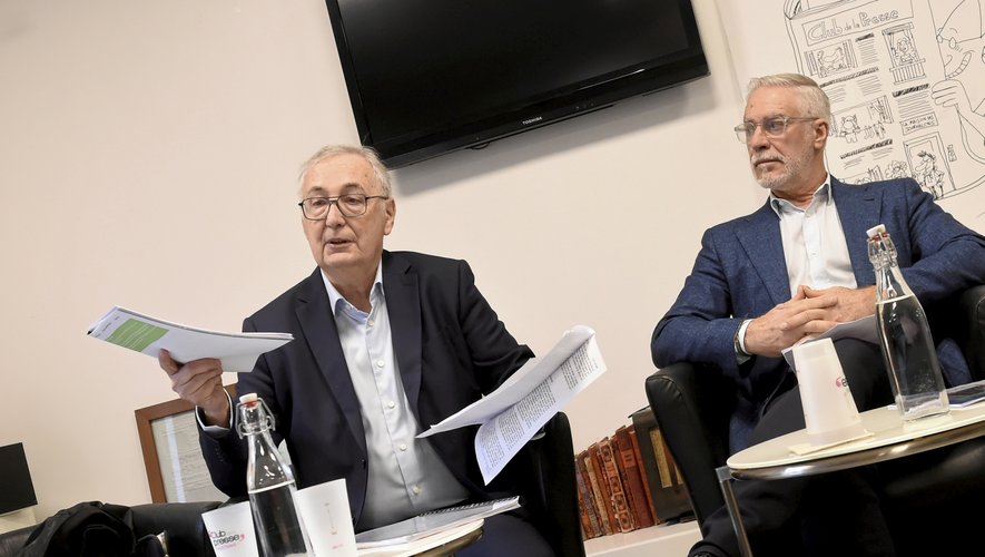 Alain Heyraud et Alain Berthet, ce jeudi 5 février, au Club de la Presse Occitanie.